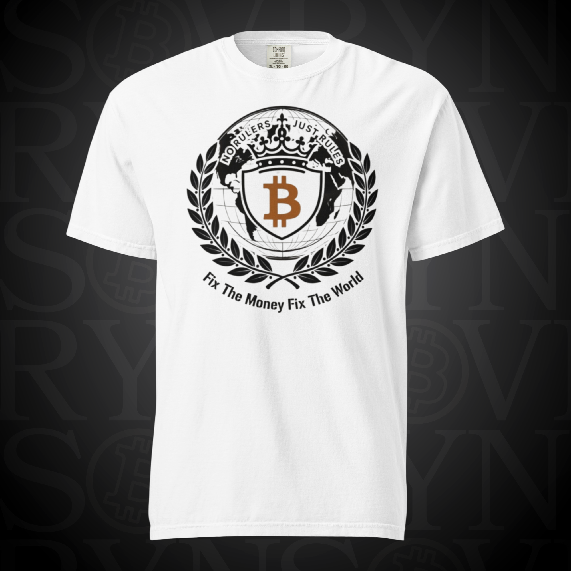 Bitcoin Sovryn Fix the Money Fix the World Tee
